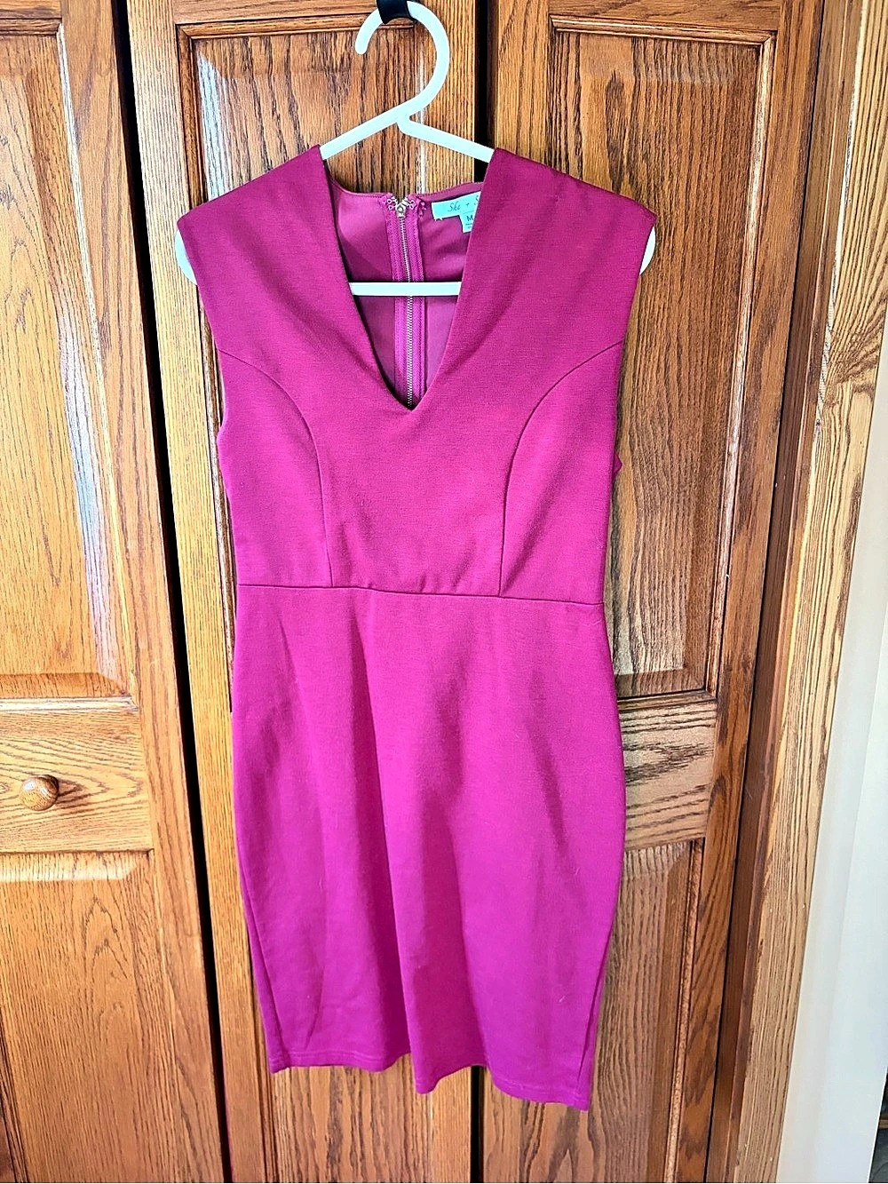 She + Sky Sleeveless Mini Dress in Pink Size Medium Like New